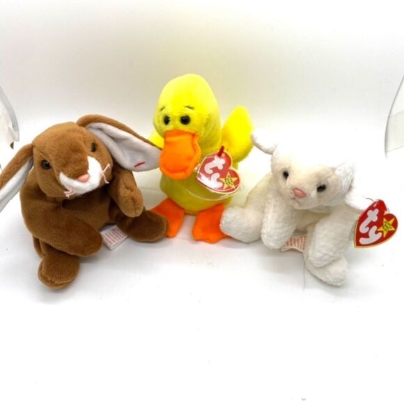 Easter Beanie Babies Plush Bundle of 3 - Picture 2 of 11